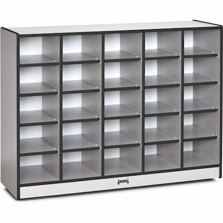 Jonti-Craft CUBBIE, 25 TRAY, NO BINS, BK JNT0425JCWW180